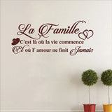 "Sticker Mural La Famille – Apportez Chaleur et Élégance à Votre Intérieur"