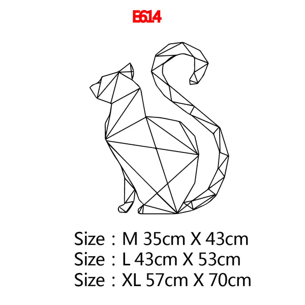 Geometrische Tiere – Moderne Design Wandaufkleber