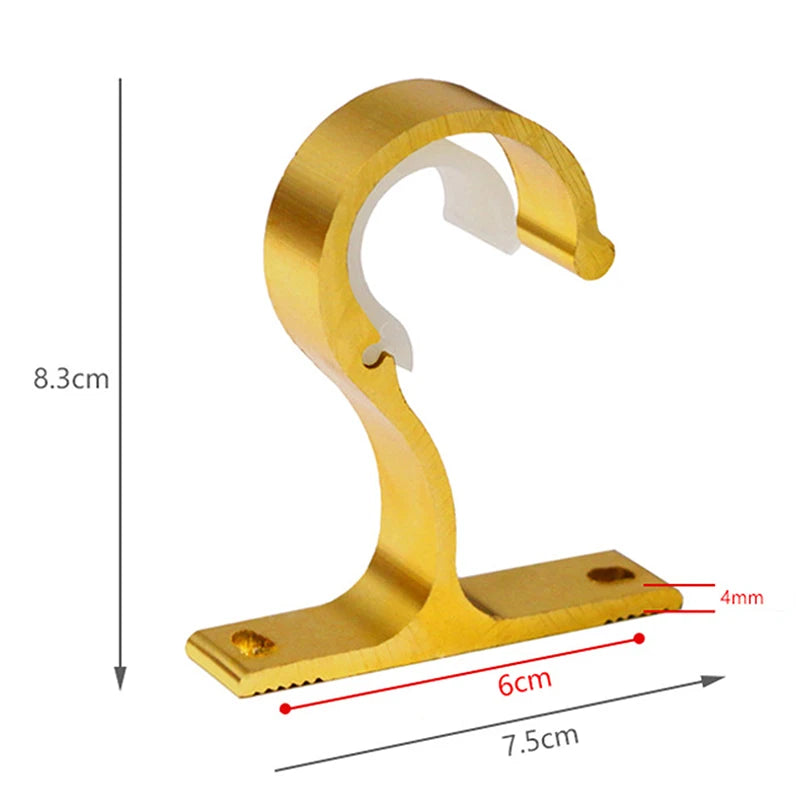 Support de Tringle à Rideaux en Alliage d'Aluminium – Fixation Plafond