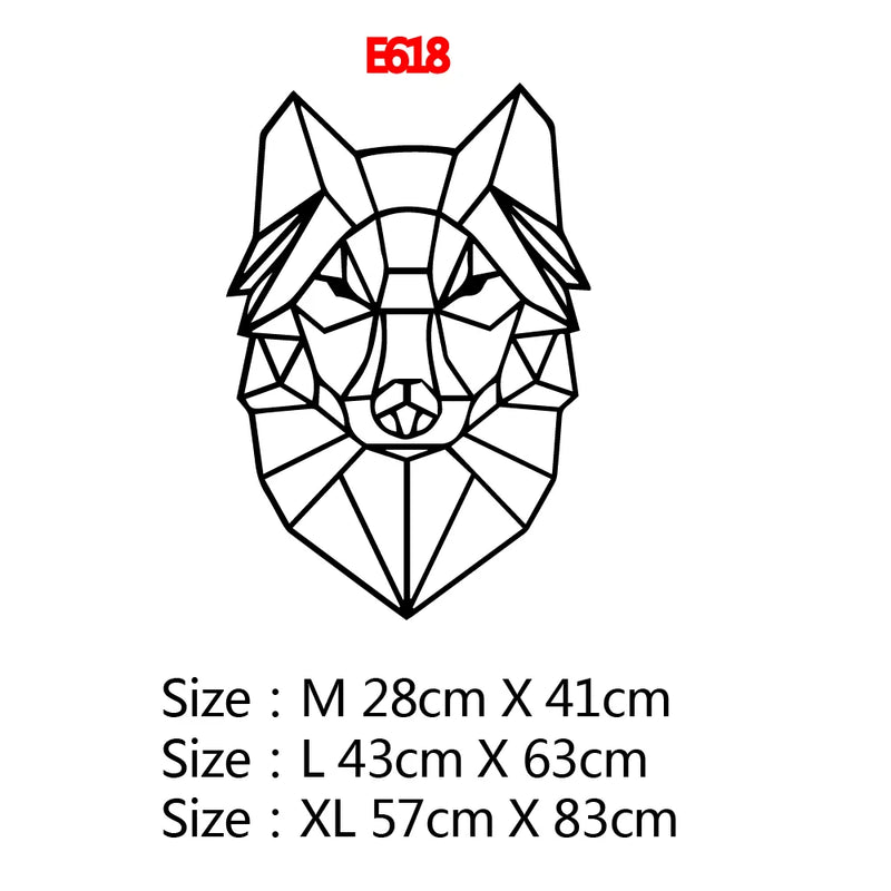 Geometrische Tiere – Moderne Design Wandaufkleber