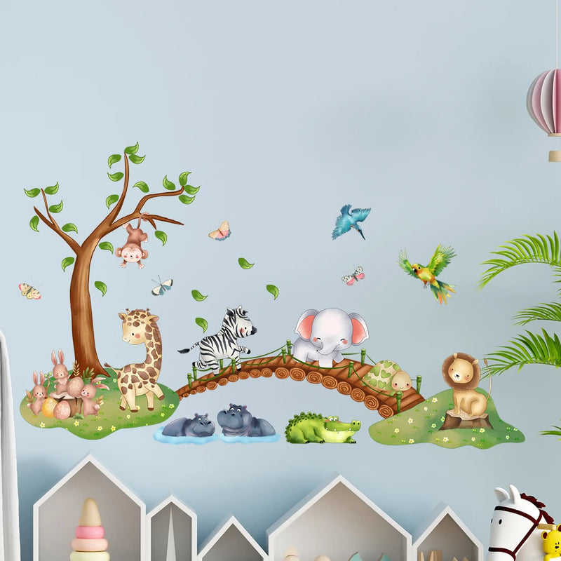 Stickers Muraux Animaux – Créez une Chambre Magique pour Votre Enfant !