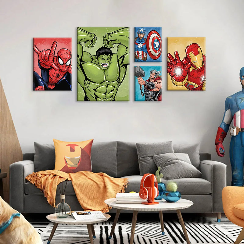 Affiche Super-héros Marvel – Impression sur Toile