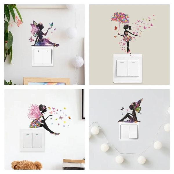 "Sticker Fée Papillon – Enchantez Votre Déco !"