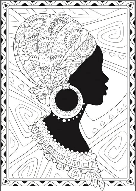 Tableau Abstrait Femme Africaine – Art sur Toile