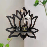 Étagère Murale Lotus – Décoration Zen pour Bougies & Objets Déco