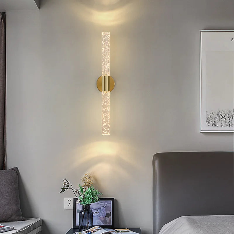 Applique Murale LED Cristal Bulle – Éclairage Moderne et Élégant pour Chambre, Salon, Couloir