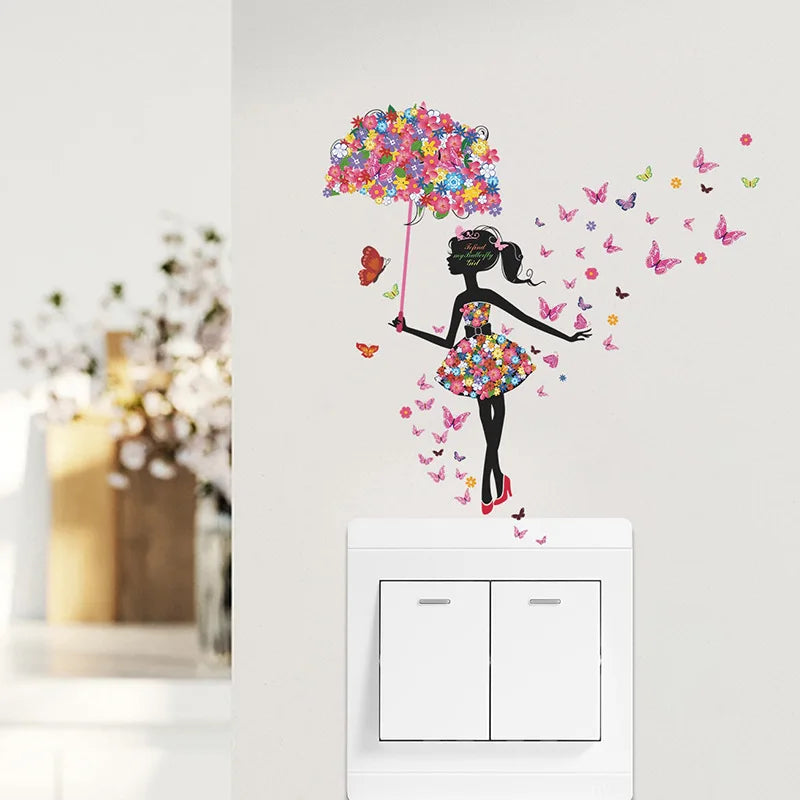 "Sticker Fée Papillon – Enchantez Votre Déco !"