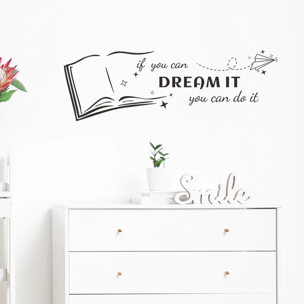 Sticker Citation "Dream It" – Osez Rêver Grand ! ✨🚀