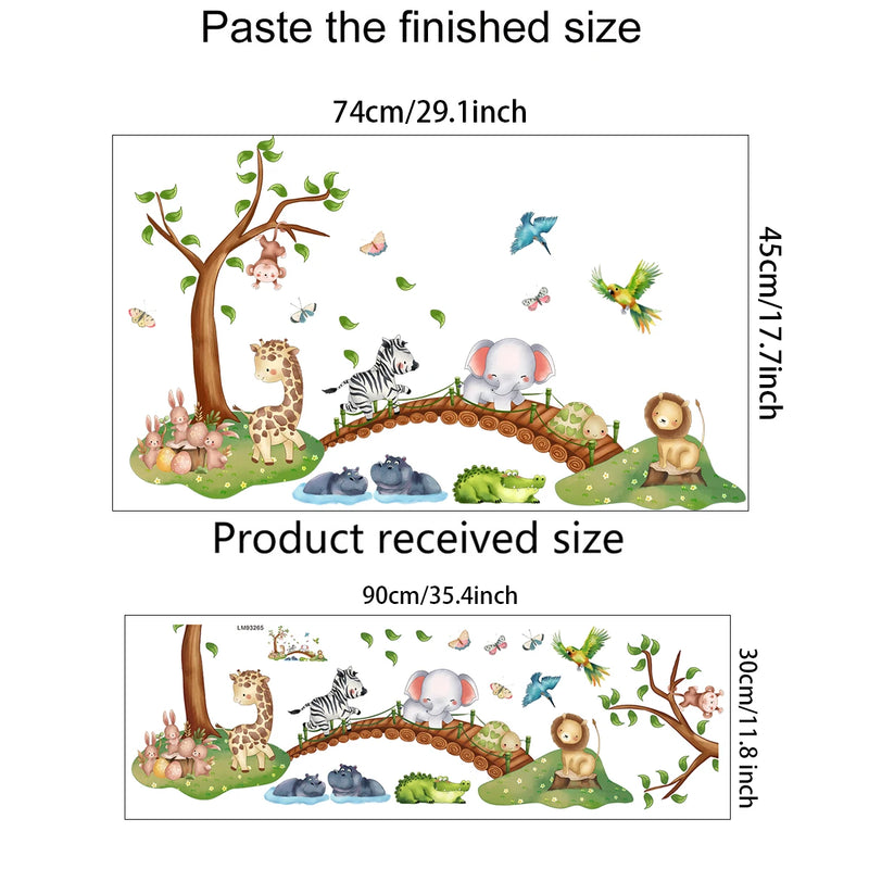 Wandaufkleber mit Tieren – Gestalten Sie ein zauberhaftes Zimmer für Ihr Kind!
