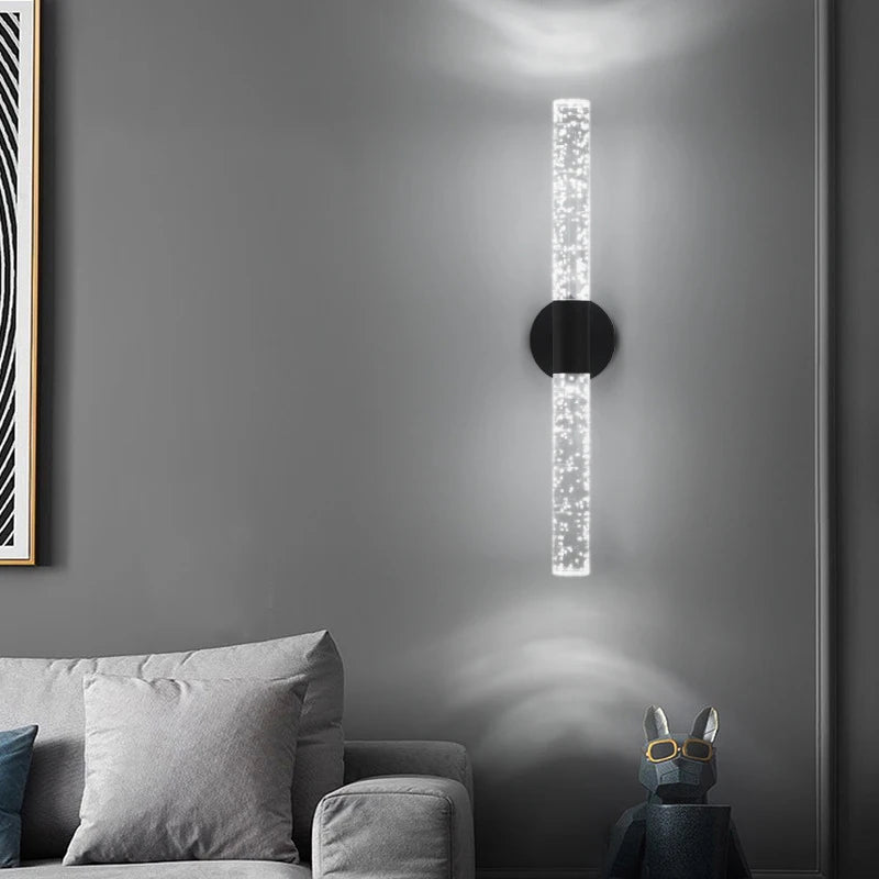 Applique Murale LED Cristal Bulle – Éclairage Moderne et Élégant pour Chambre, Salon, Couloir