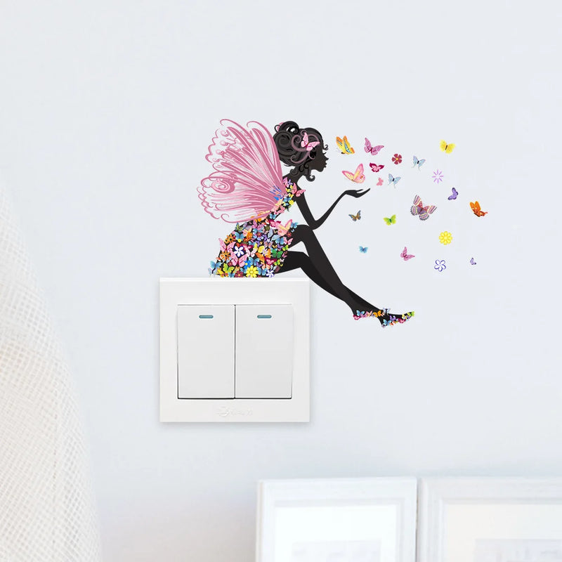 "Sticker Fée Papillon – Enchantez Votre Déco !"