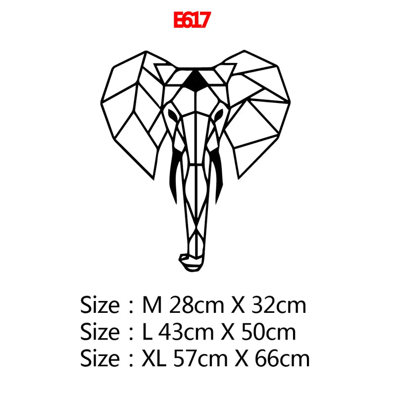 Geometrische Tiere – Moderne Design Wandaufkleber