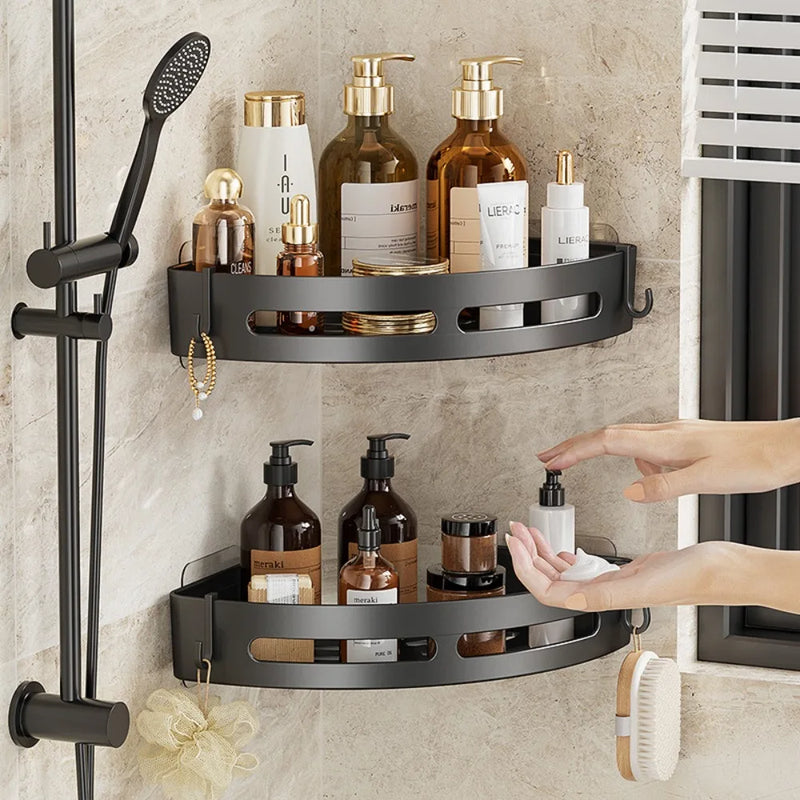 Étagère de Douche Sans Perçage – Rangement Adhésif pour Salle de Bain (1, 2 ou 3 Pièces)